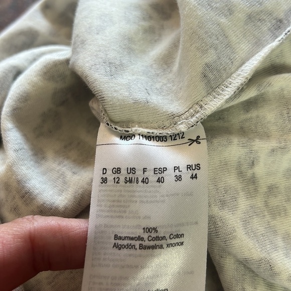 Olsen Europe Cheetah / Leopard Print Round Neck Top Size S-M/8 - Picture 8 of 12